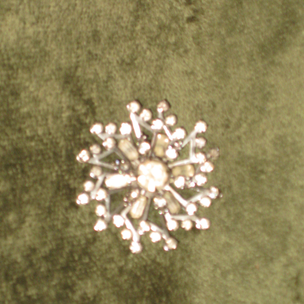 vintage 1960's crystal rhinestone brooch pin